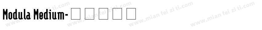 Modula Medium字体转换